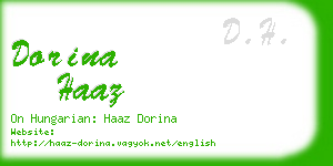 dorina haaz business card